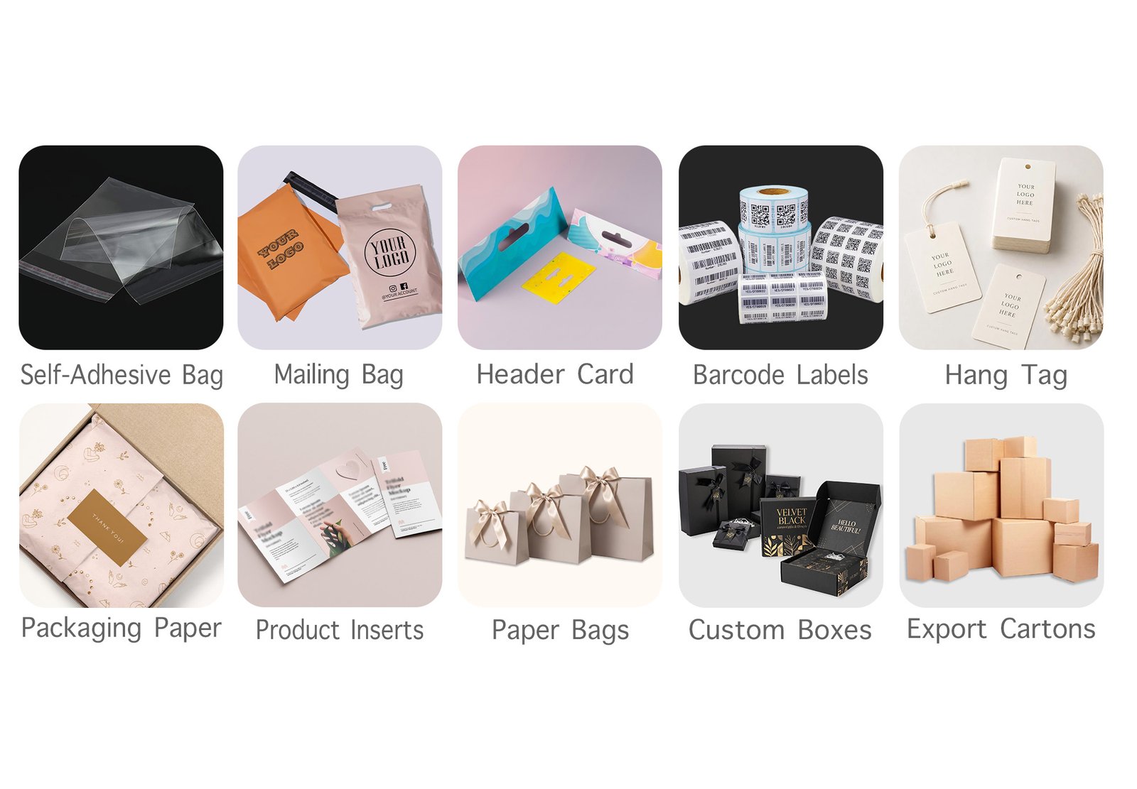 Packaging customization option