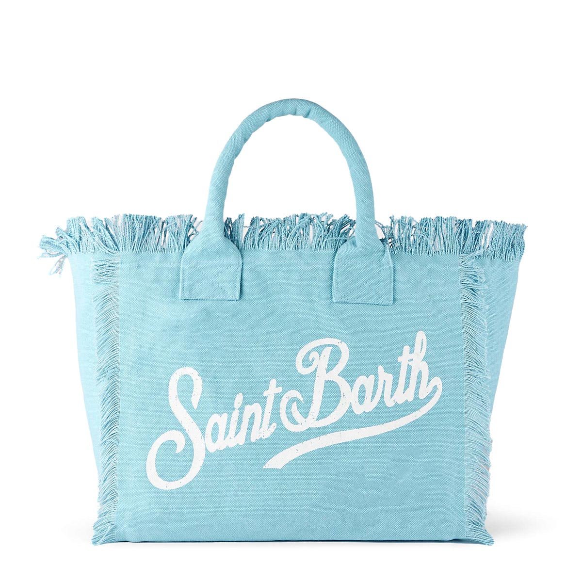 Vanity light blue canvas bag