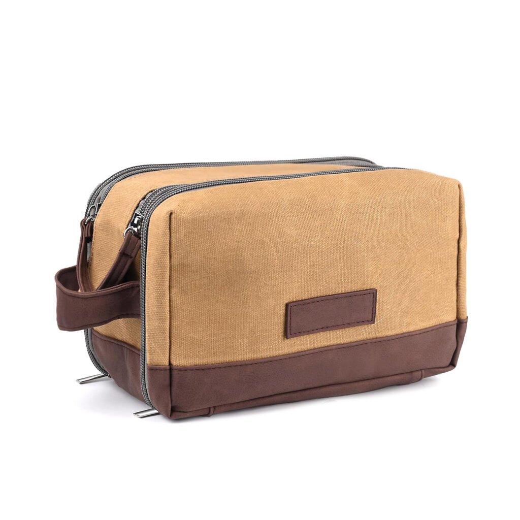 Canvas toiletry bag