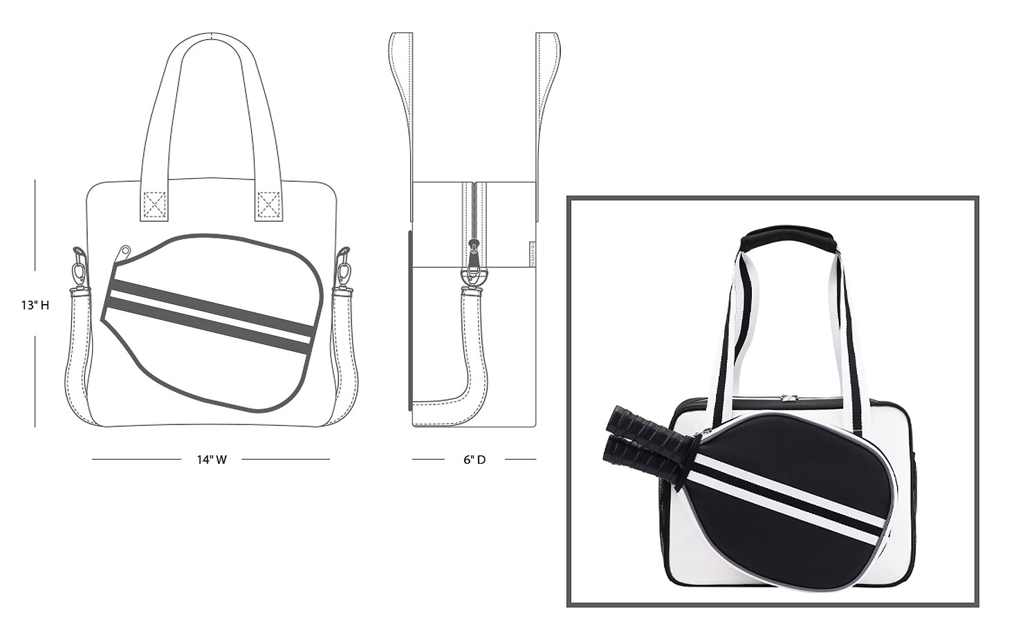 custom pickleball bags for clubs