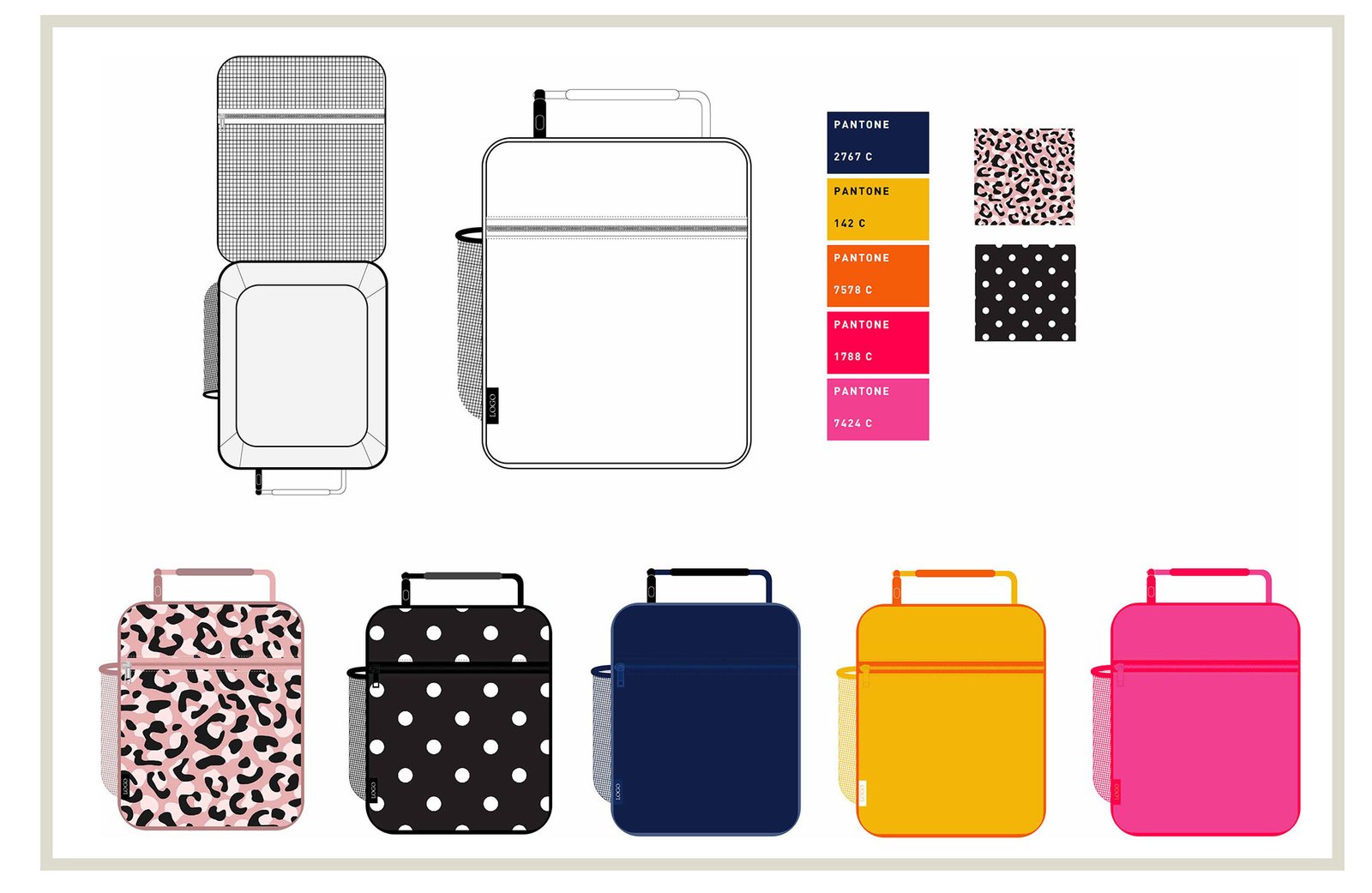 designer sketching new bag concepts