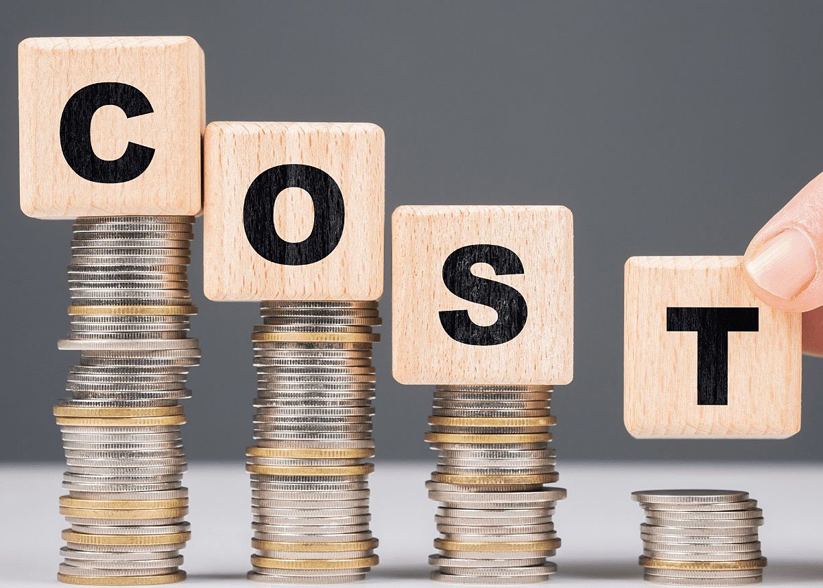 calculator and money showing cost analysis