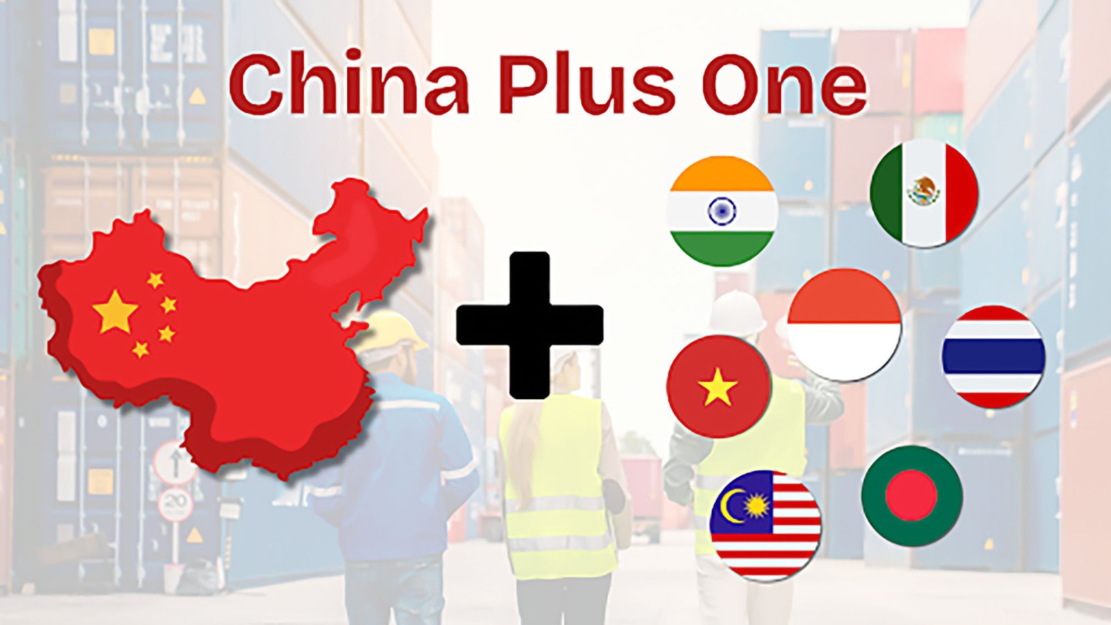 Map showing supply chain from China to Vietnam to USA