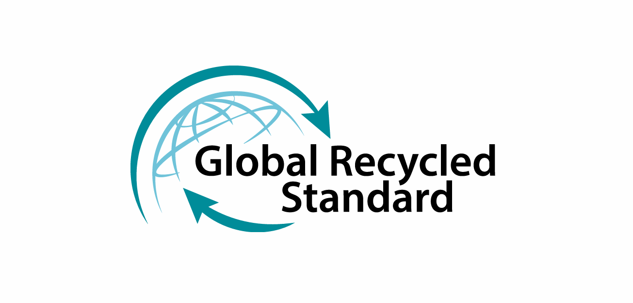 Recycled fabric rolls in a warehouse