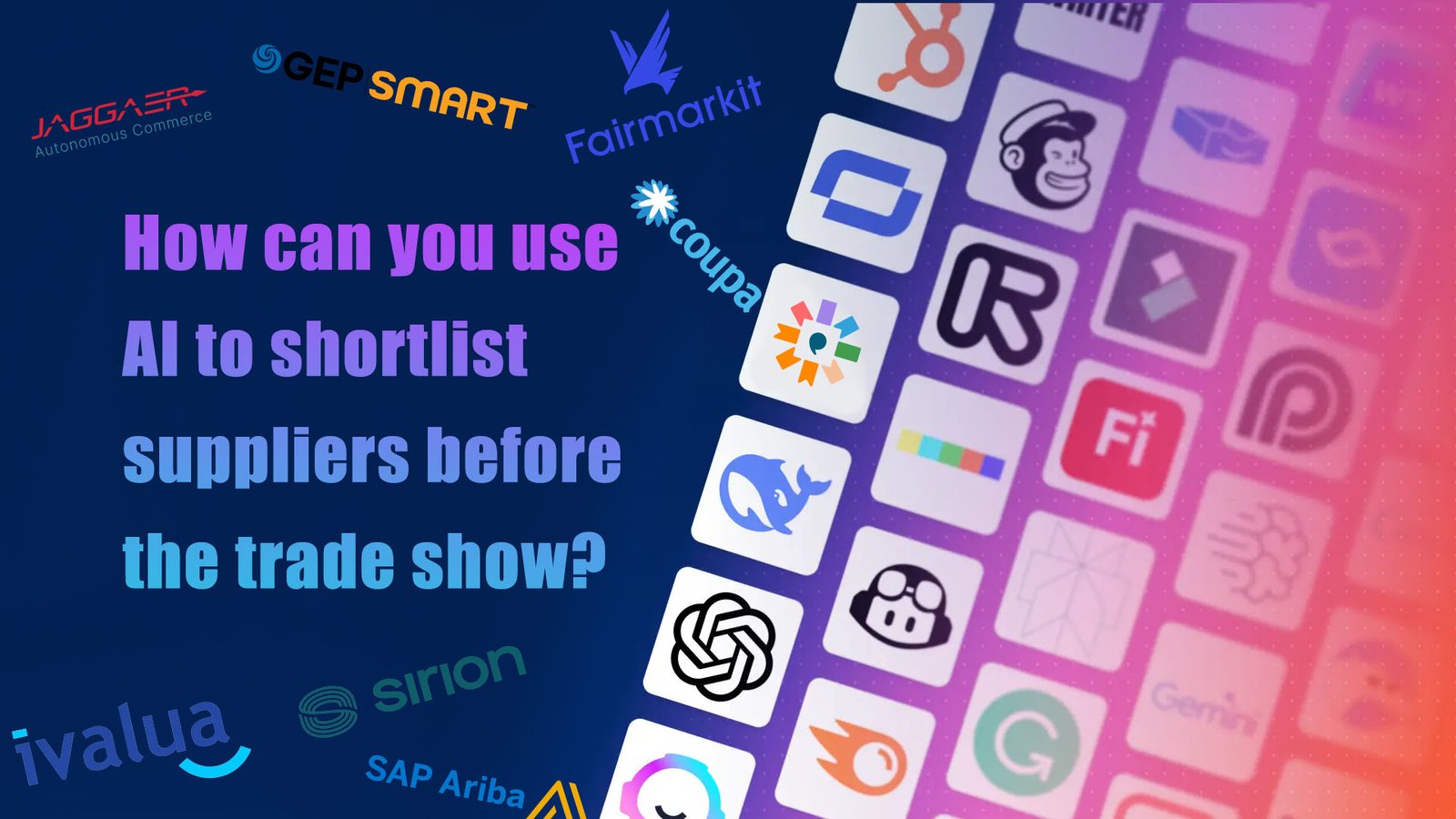 AI filtering trade show exhibitor list