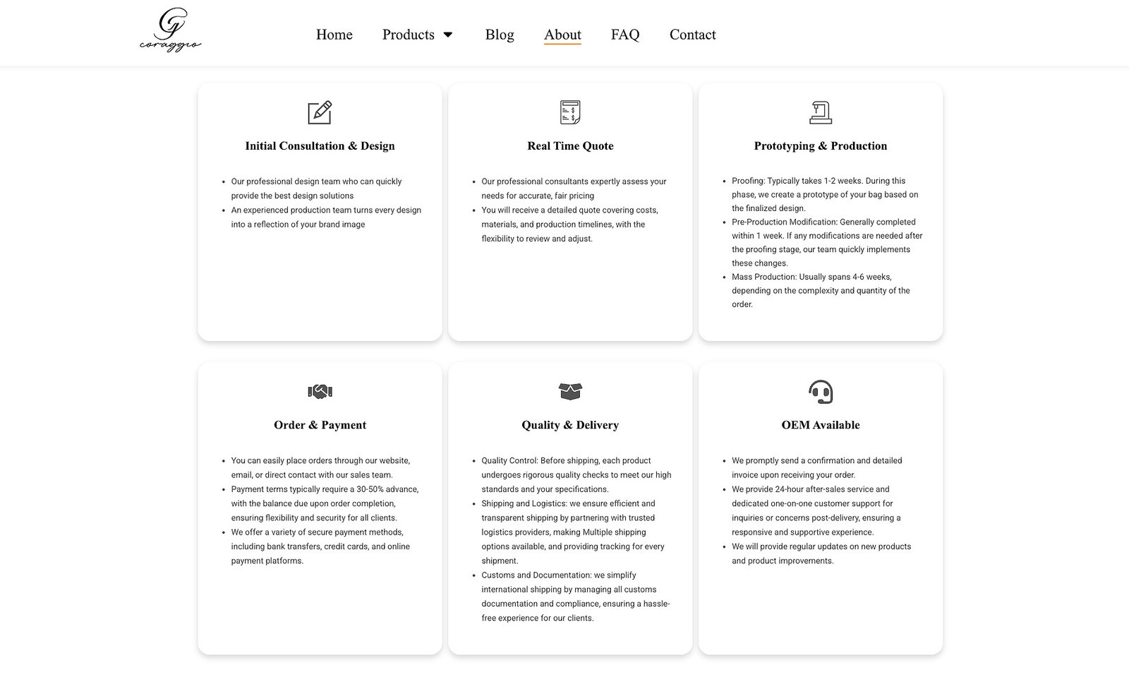 buyer supplier checklist for bags