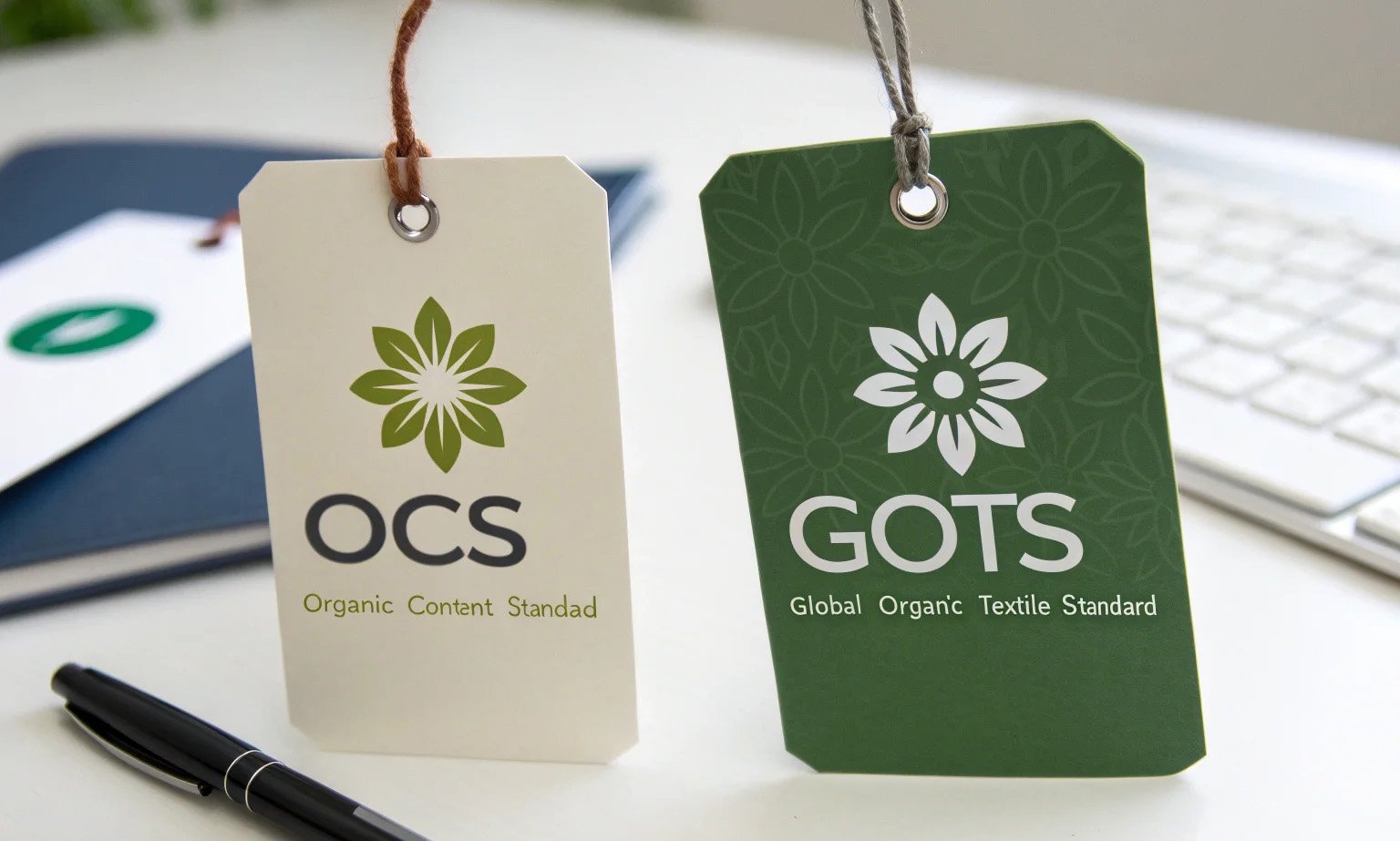 Legal marketing claims for OCS and GOTS bags