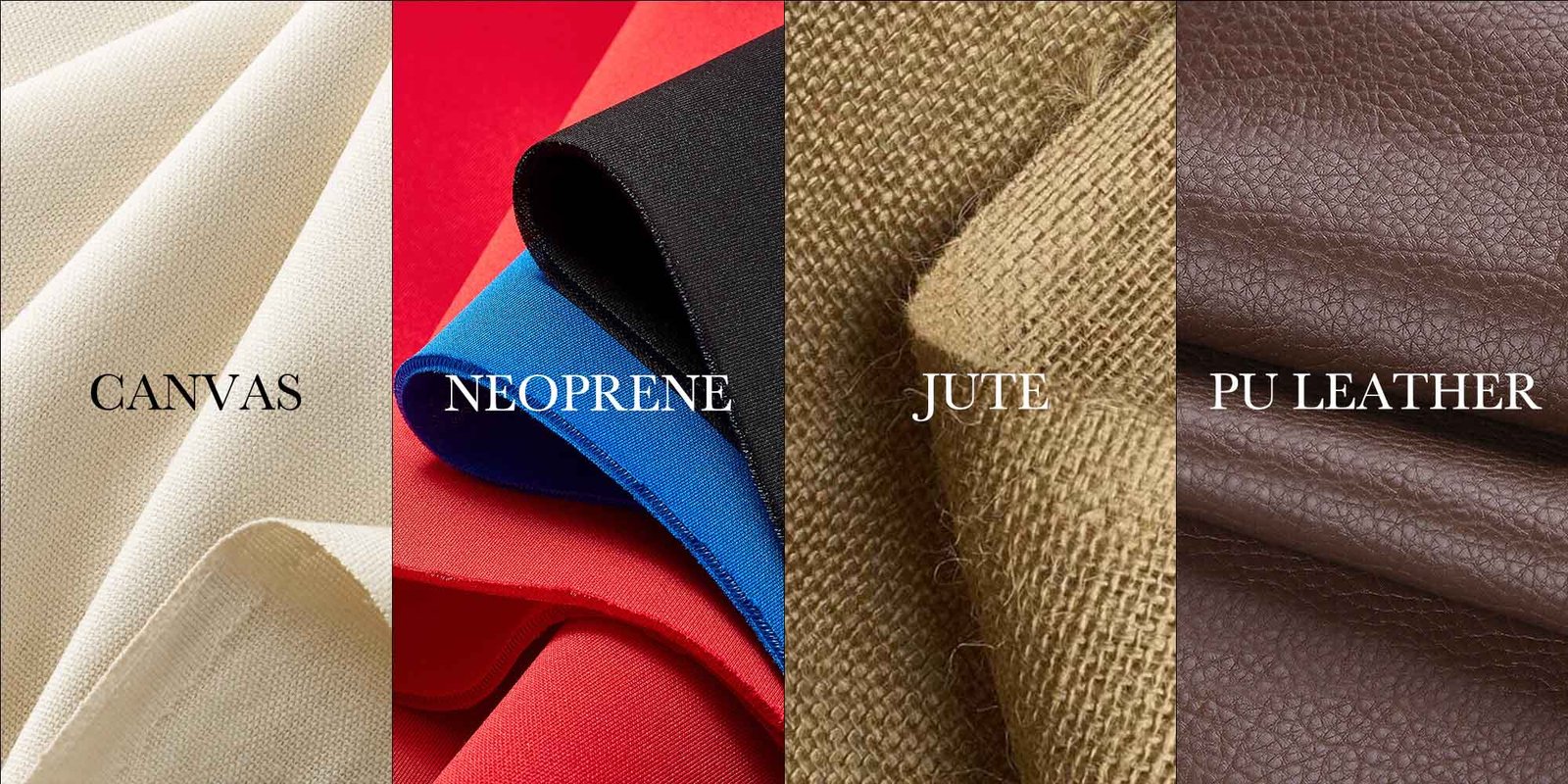 Canvas and Neoprene wine bag materials