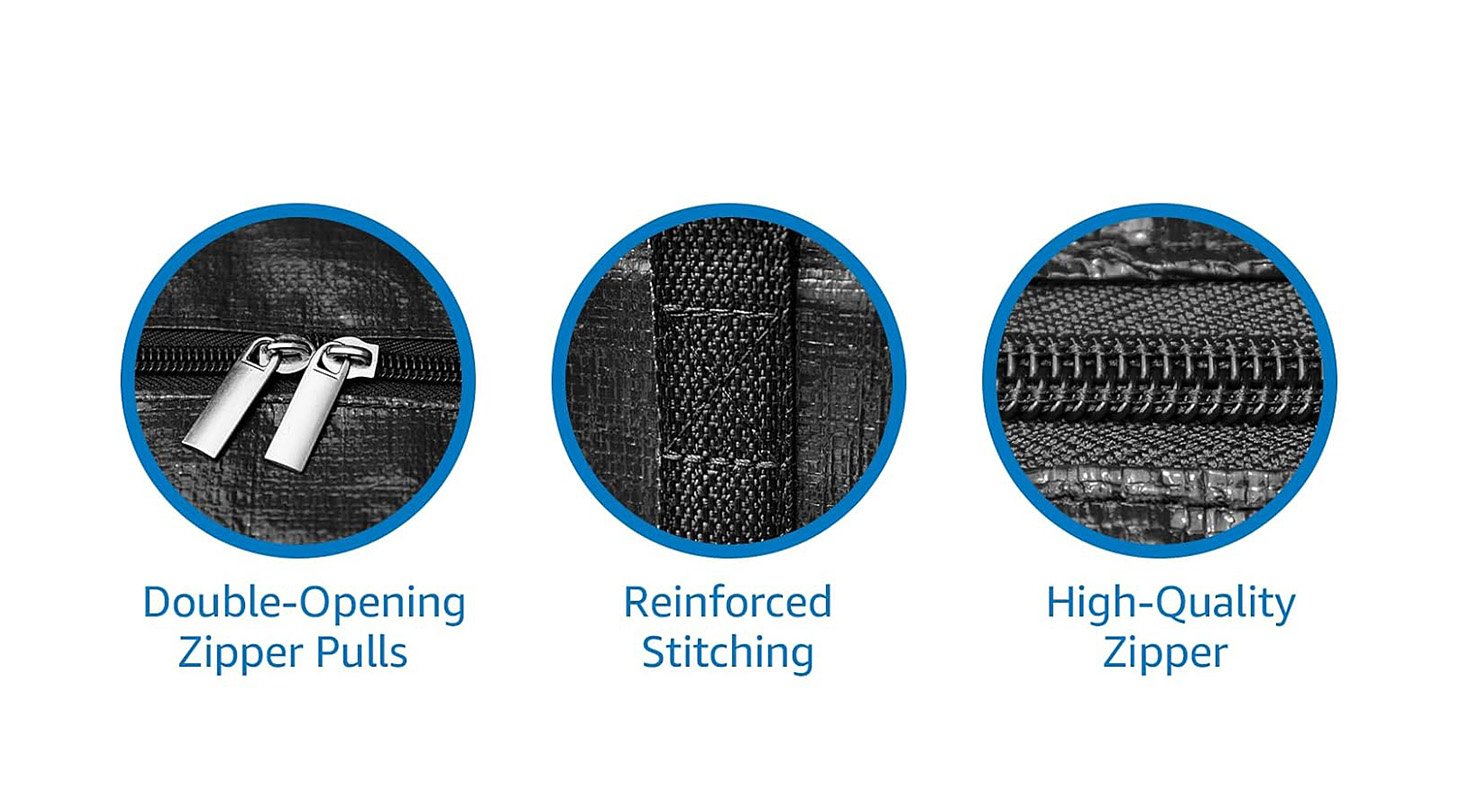 Custom printed bag with reinforced handles