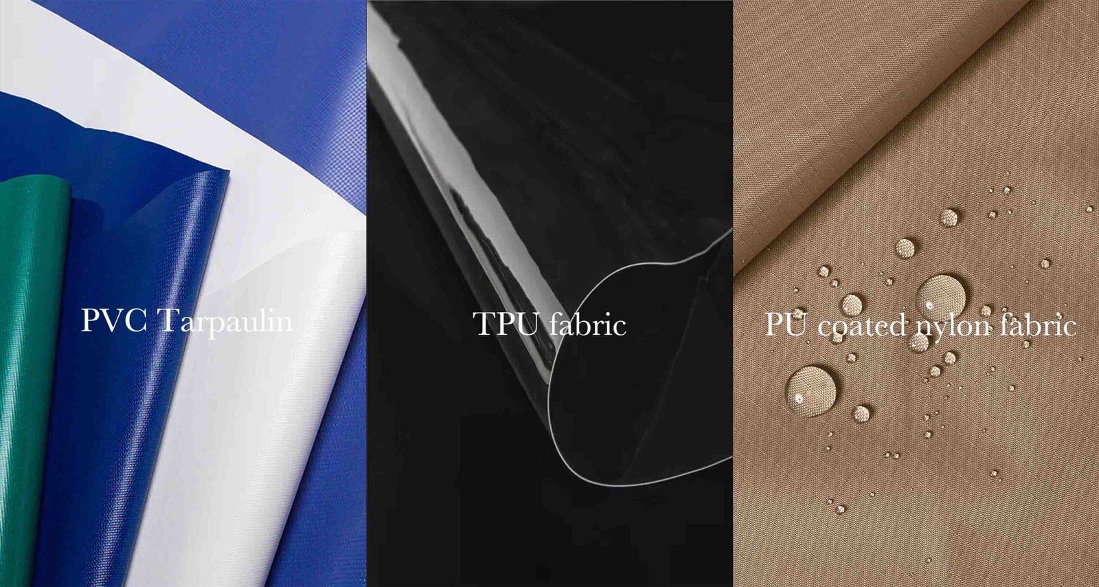 Comparison of PVC TPU and Polyester bag materials