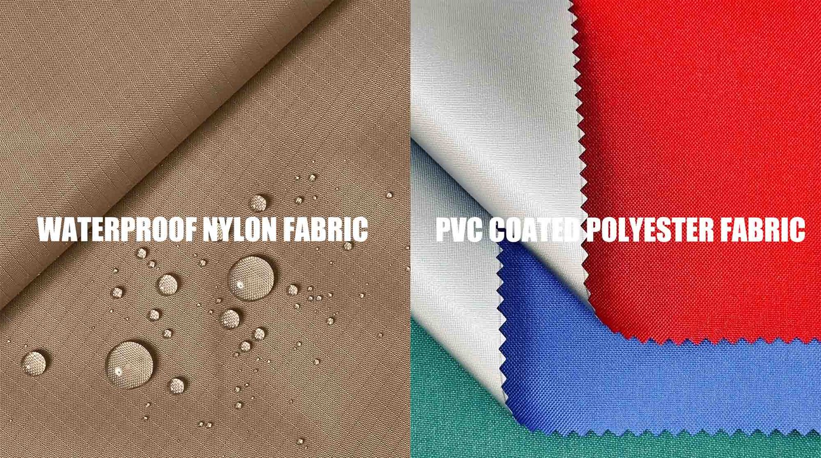 Water repellent fabric texture for backpacks