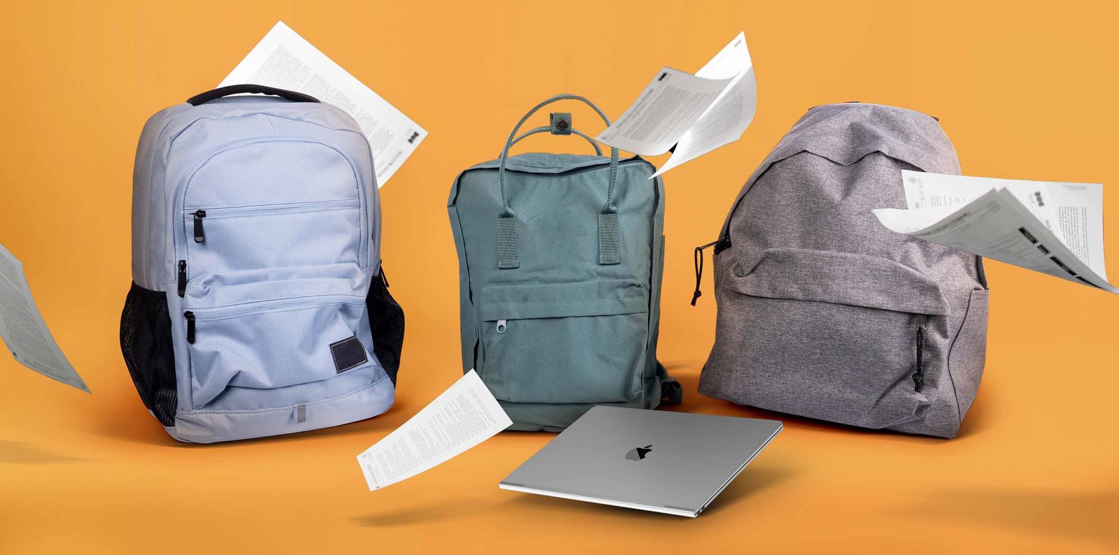 Athleisure style backpack in office setting