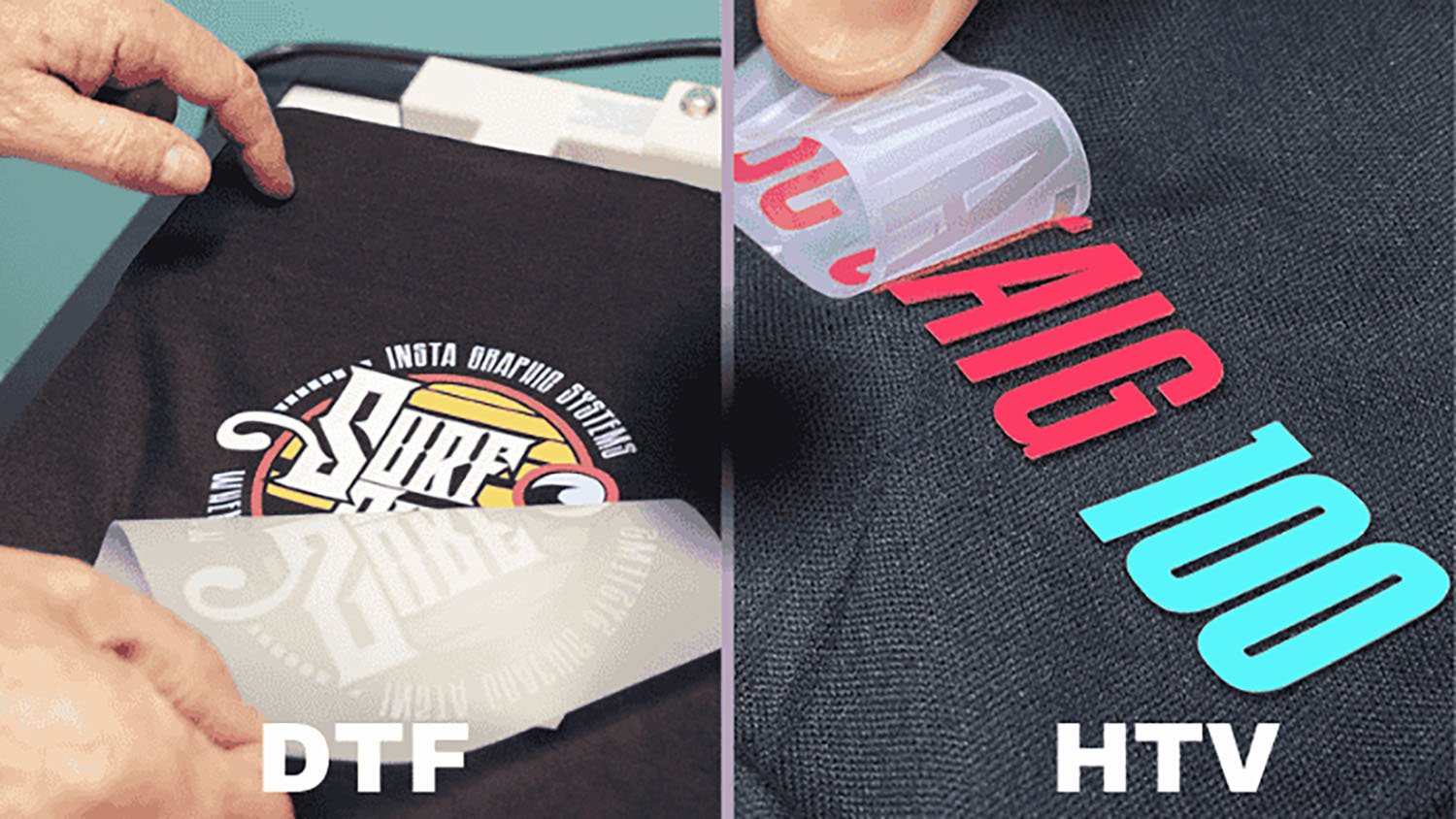 difference between DTF and HTV printing