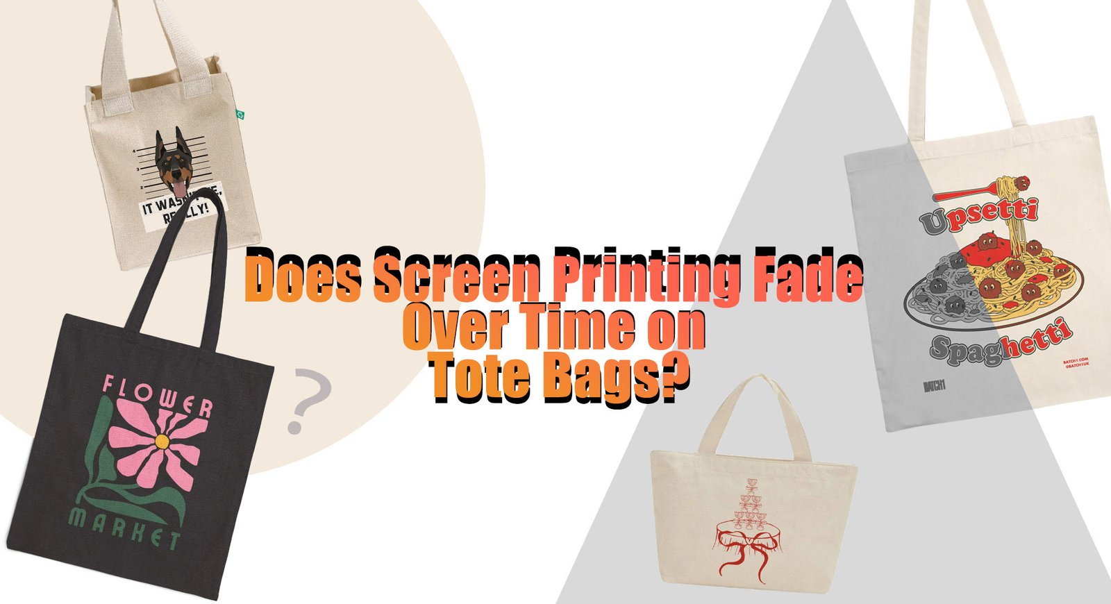 screen printing fade on tote bags