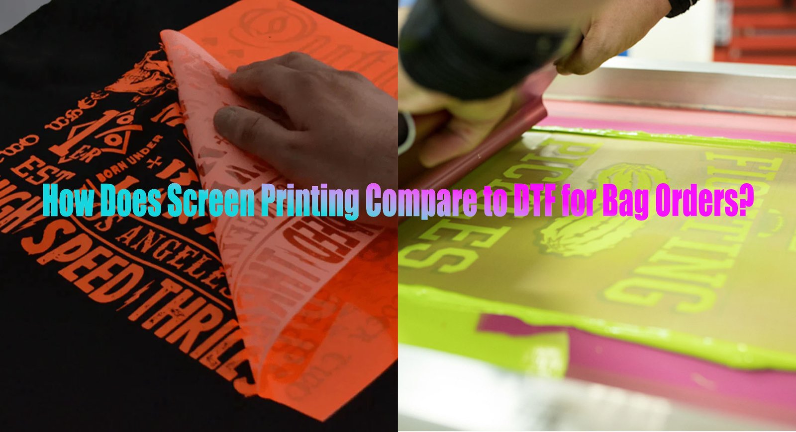 screen printing vs dtf bags