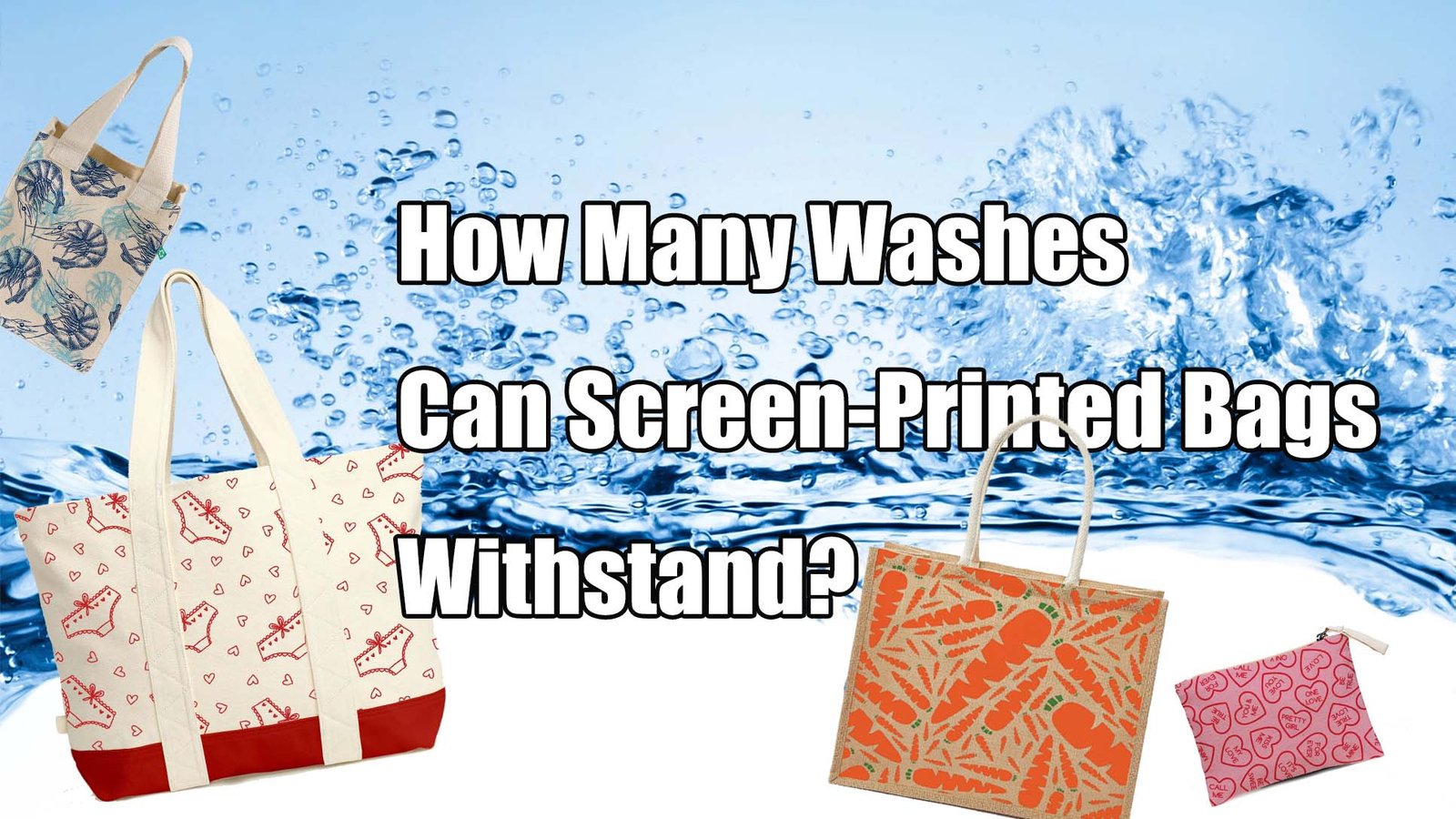 screen printed bags wash durability