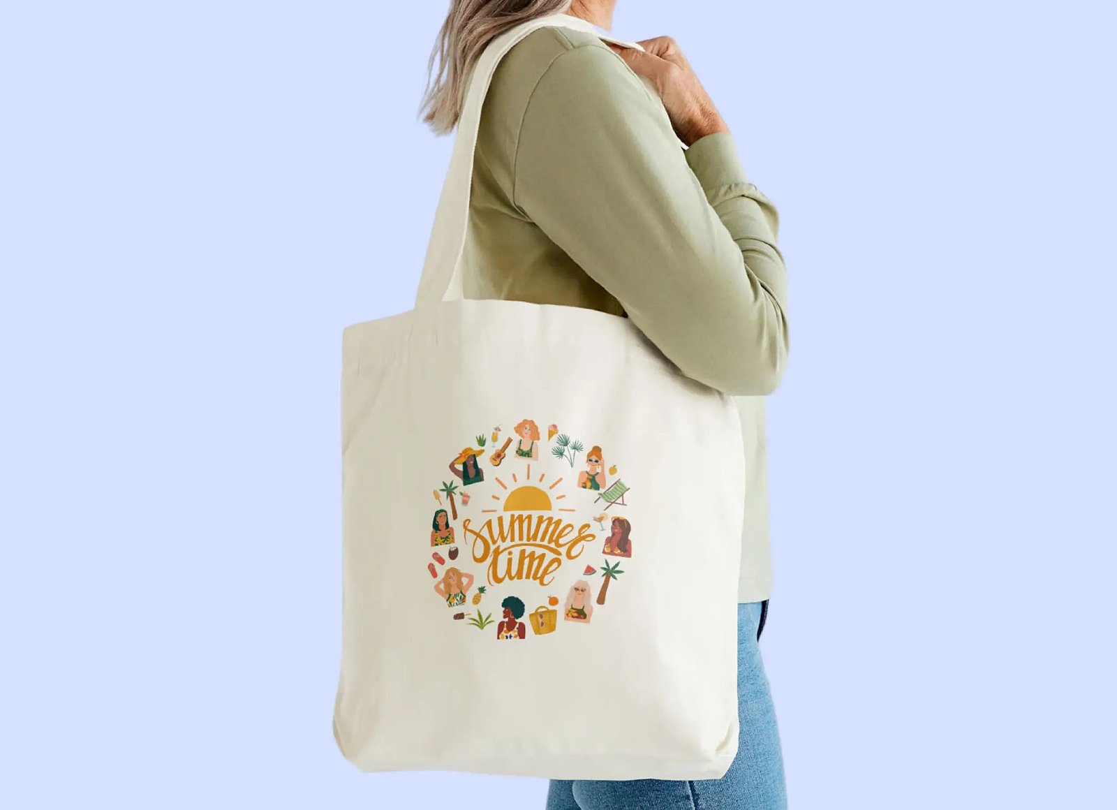 full-color printing bulk custom bags