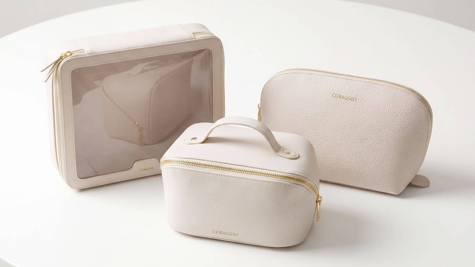 custom logo cosmetic bag manufacturing