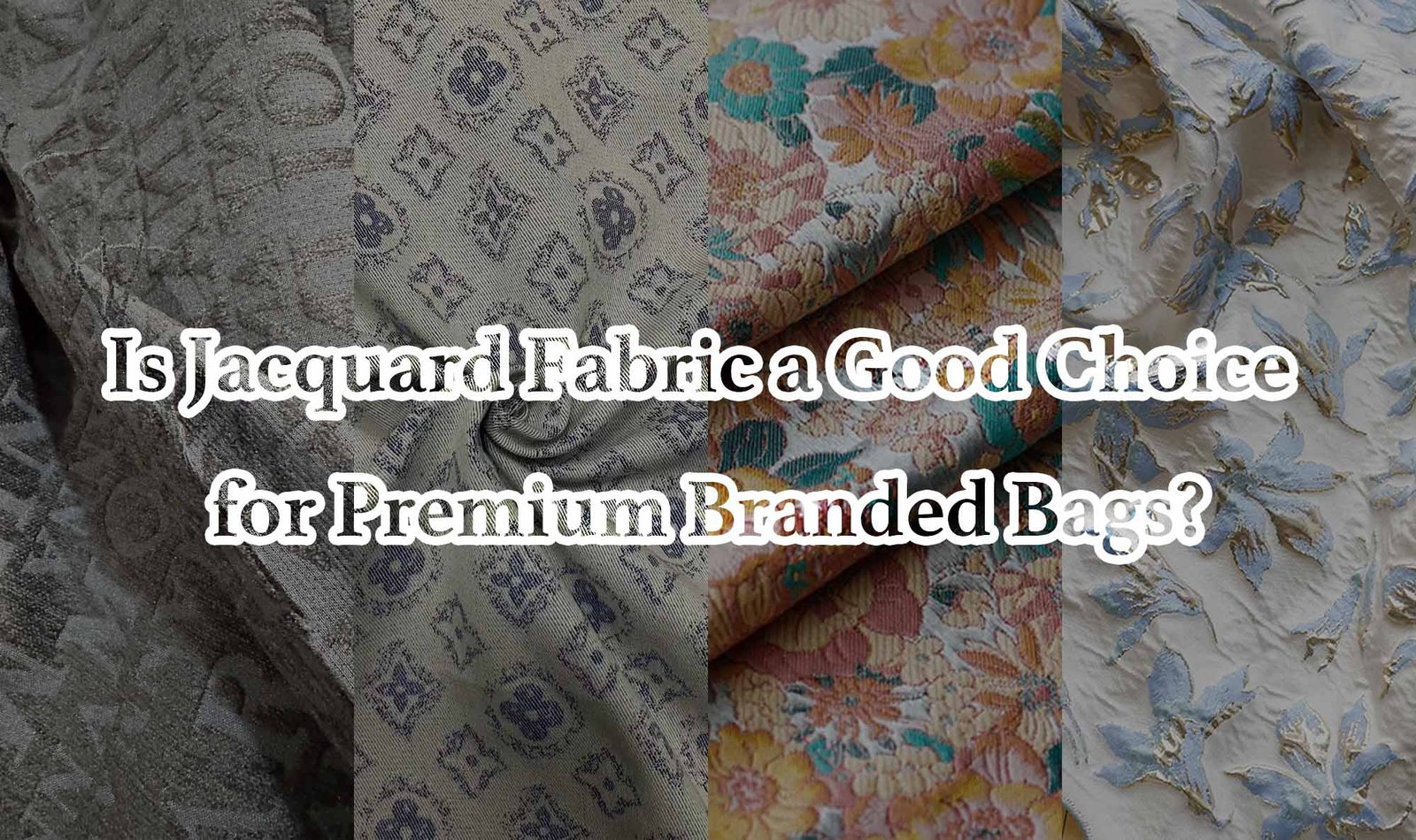premium branded bags jacquard fabric