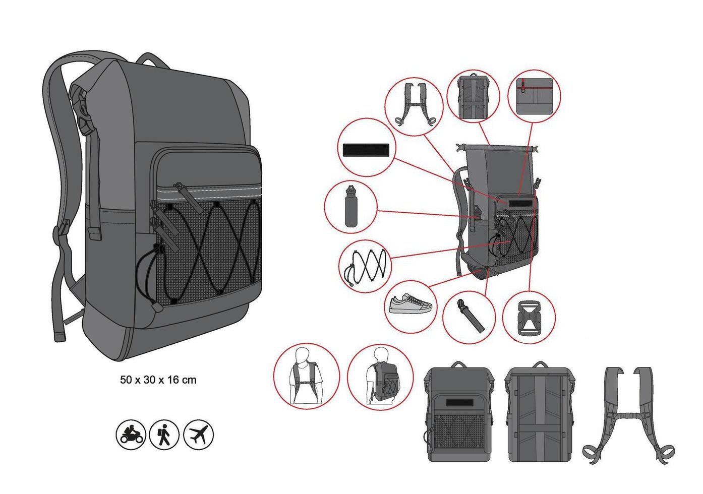 modern backpack features