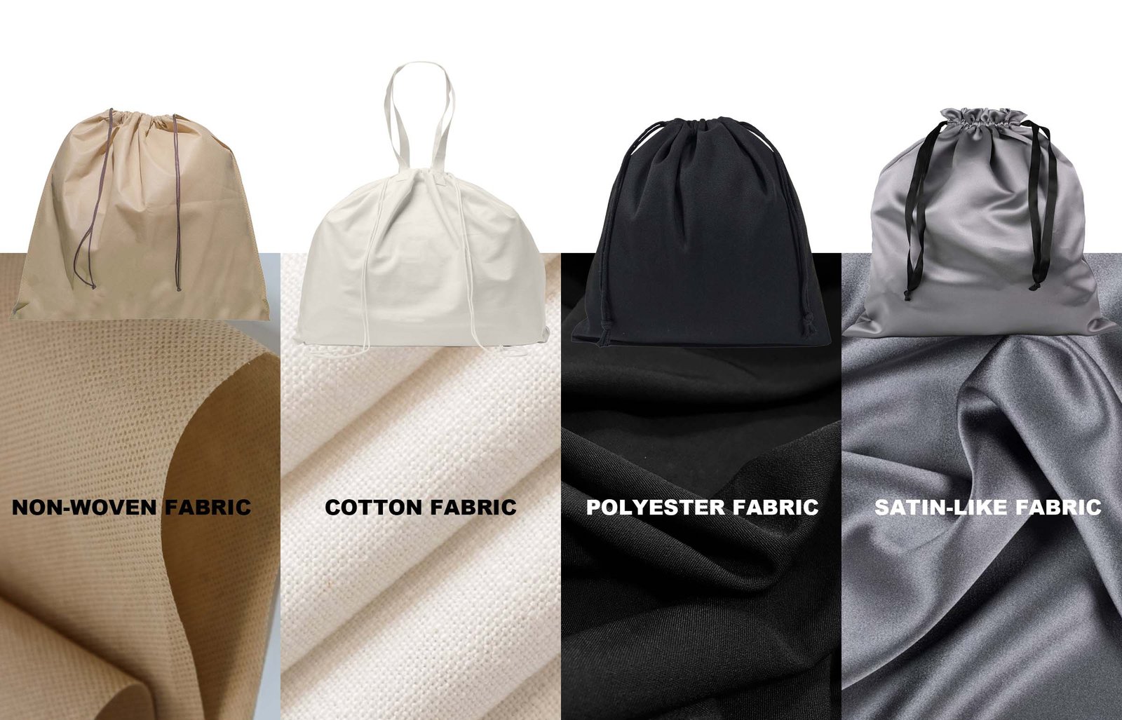 handbag dust bag materials cotton nonwoven polyester