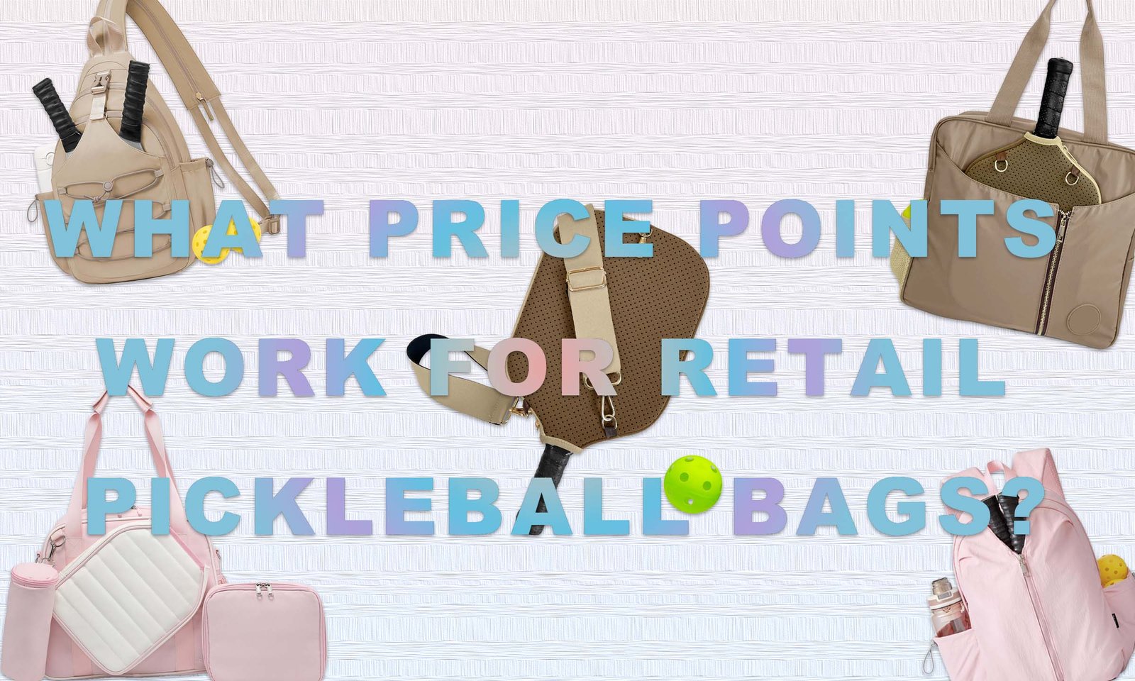 retail pickleball bag price points