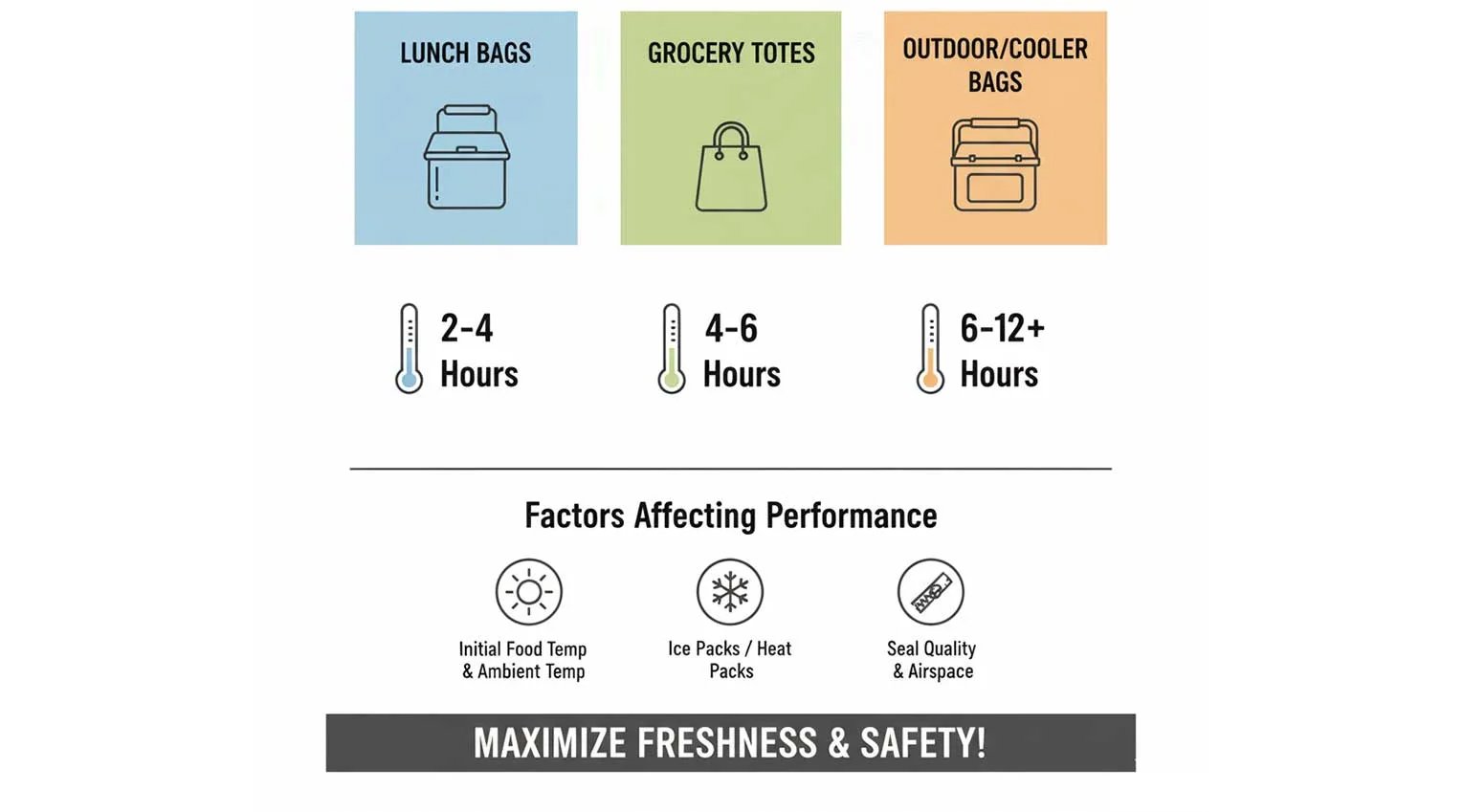 grocery delivery bag insulation level