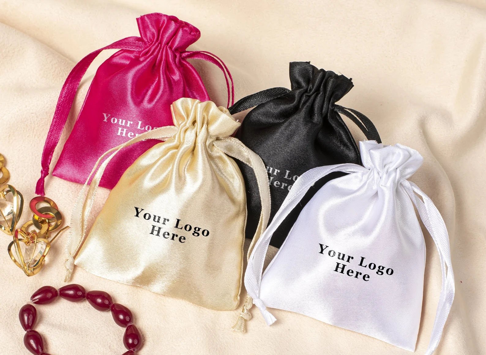 gift set drawstring bag materials