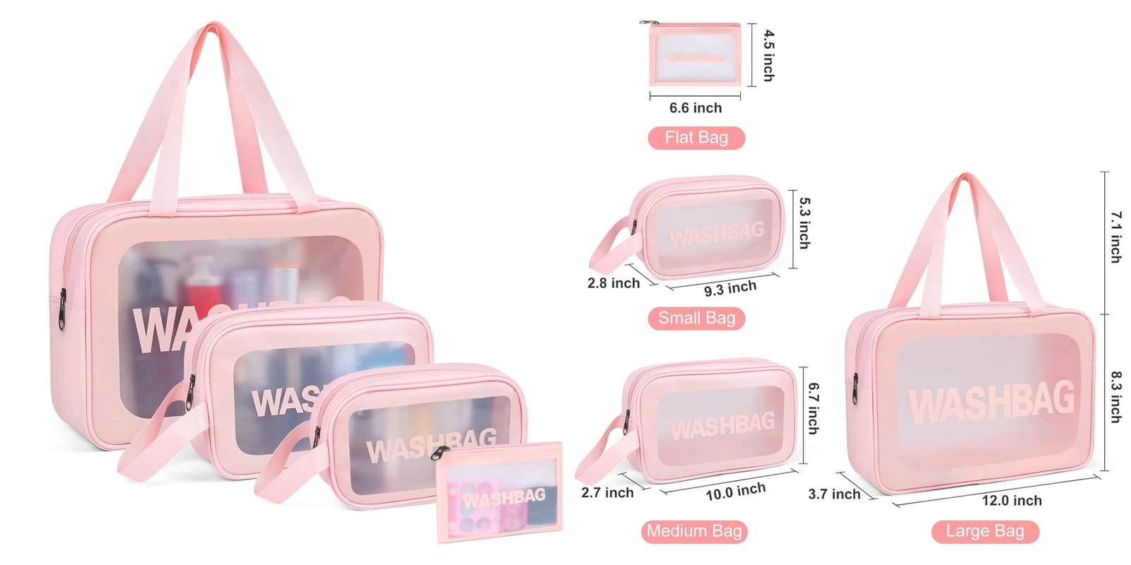travel makeup bag size for skincare brushes toiletries