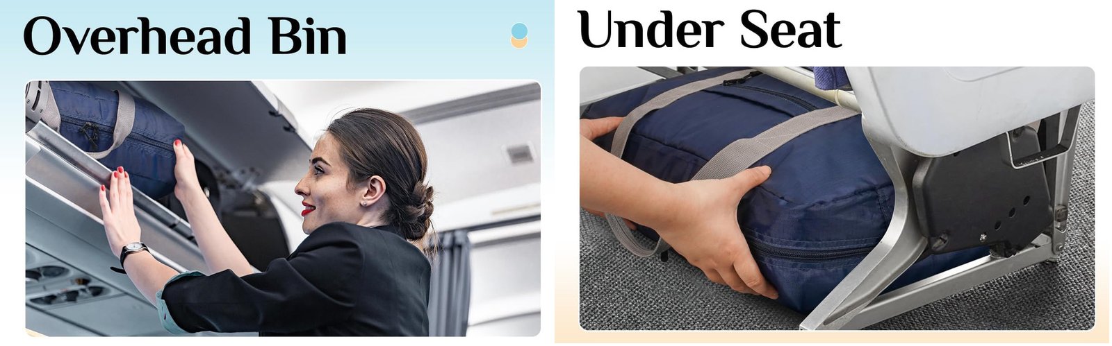personal item backpack under airplane seat