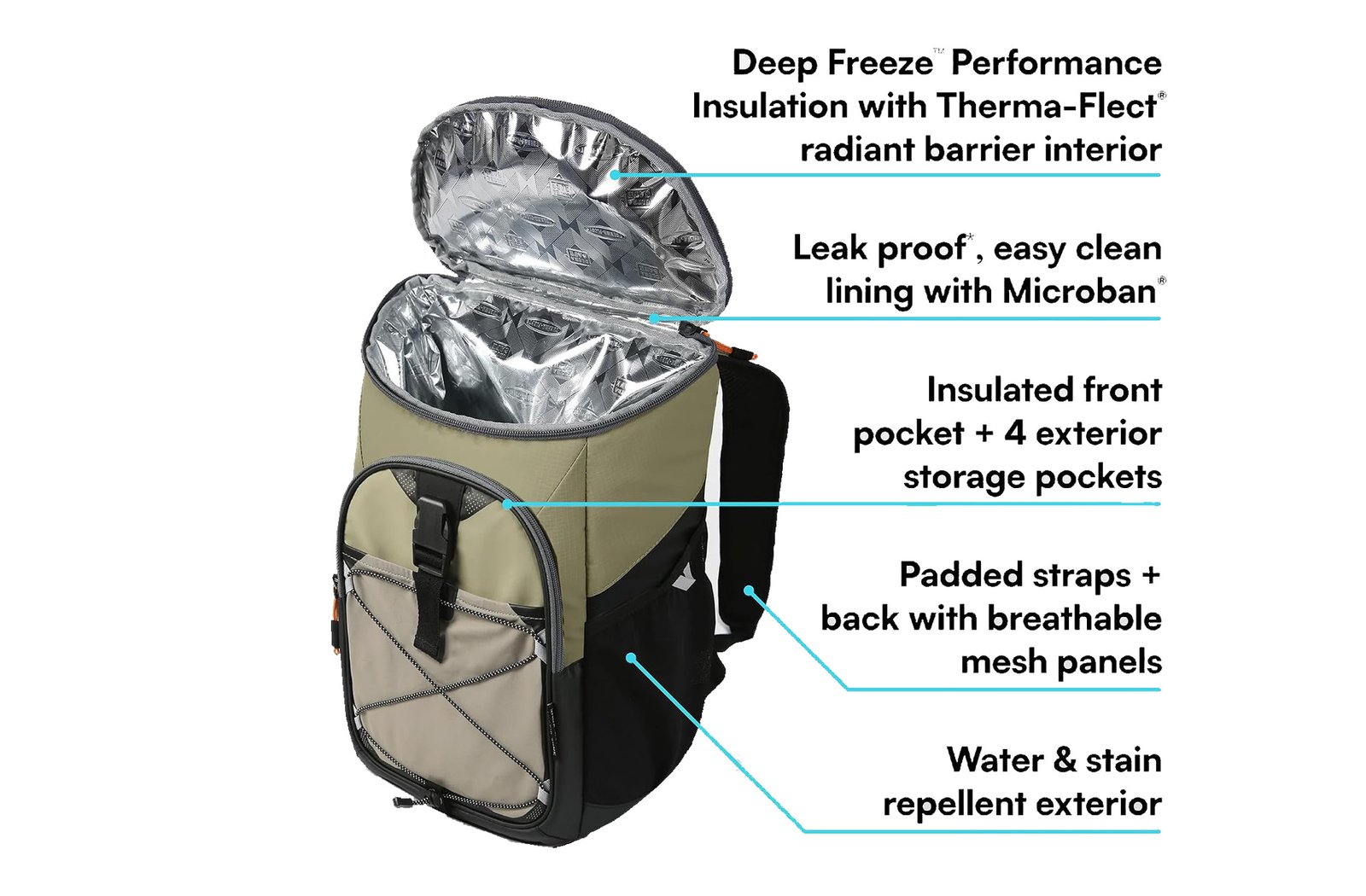 outdoor cooler backpack features