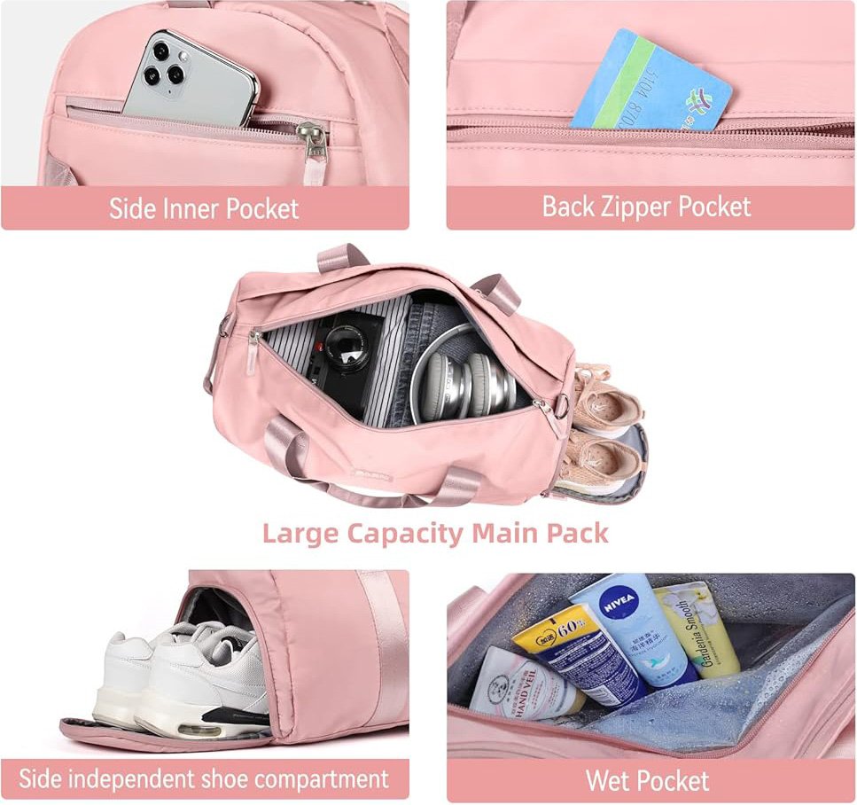 gym bag compartments
