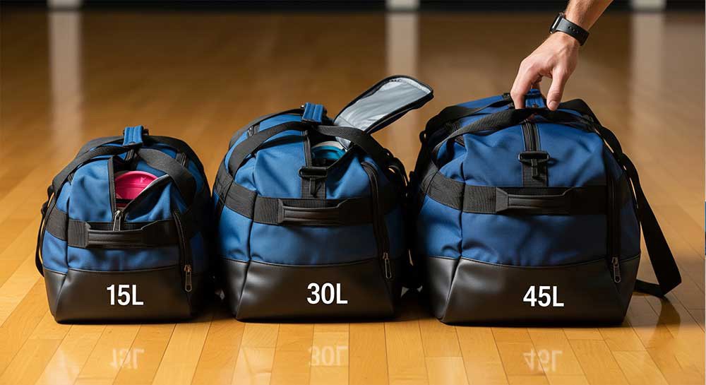gym bag size guide