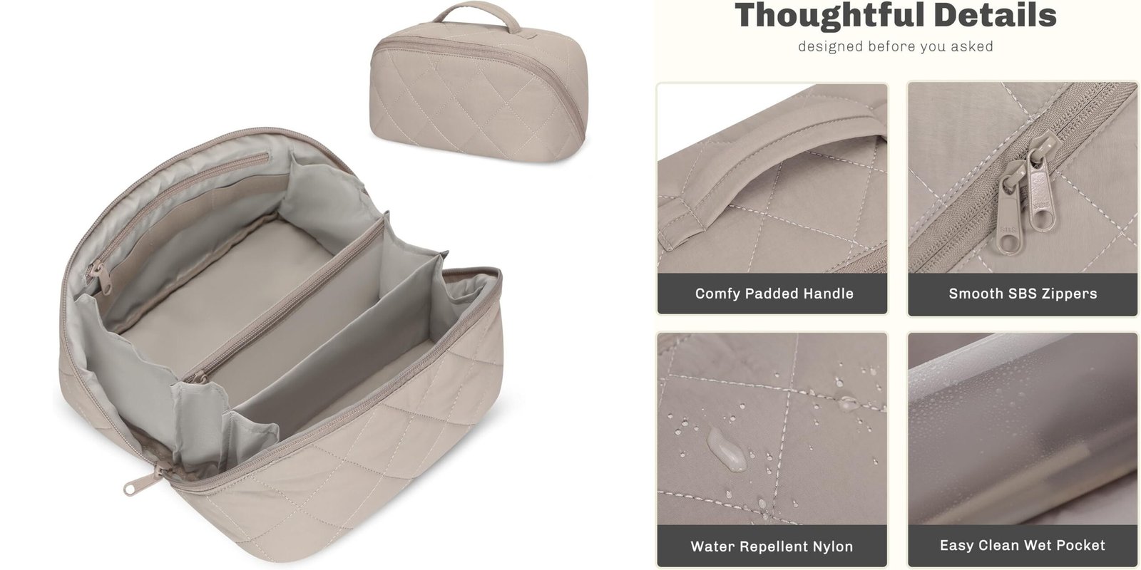retail-ready travel makeup bag