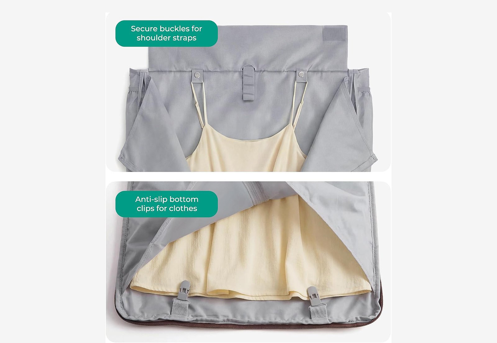 garment duffle wrinkle prevention