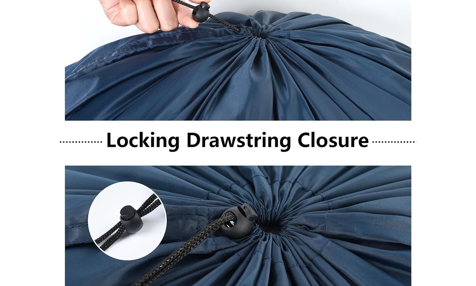 laundry bag size and closure