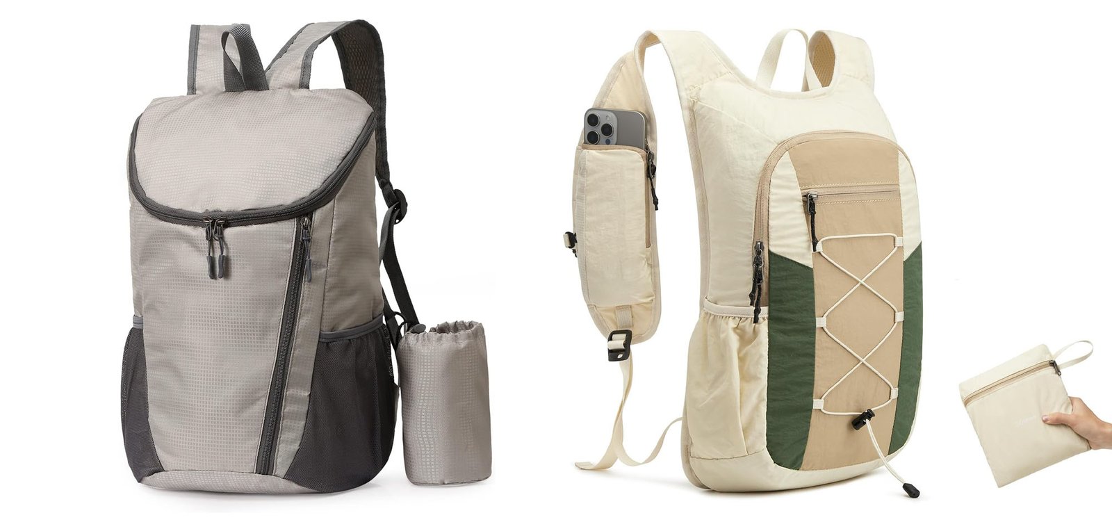 how small should a foldable daypack pack down