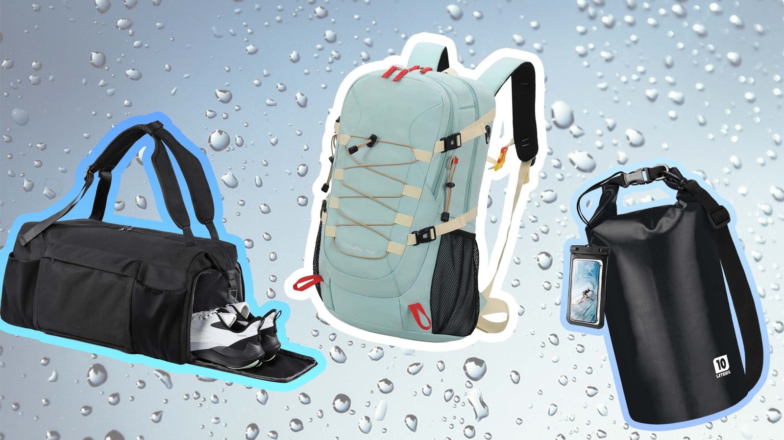 PFAS-free water-resistant bag materials