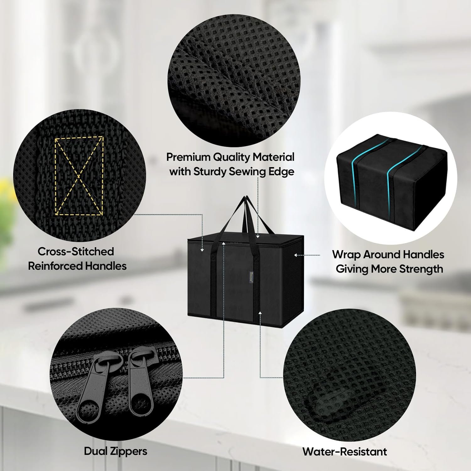 quality testing reusable insulated grocery bags for heavy grocery loads