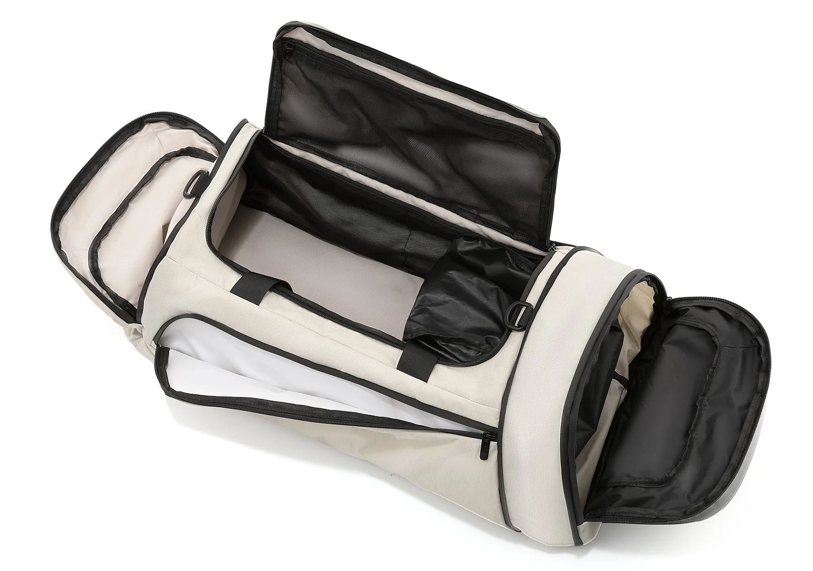 shoe compartment duffle bag buyer demand