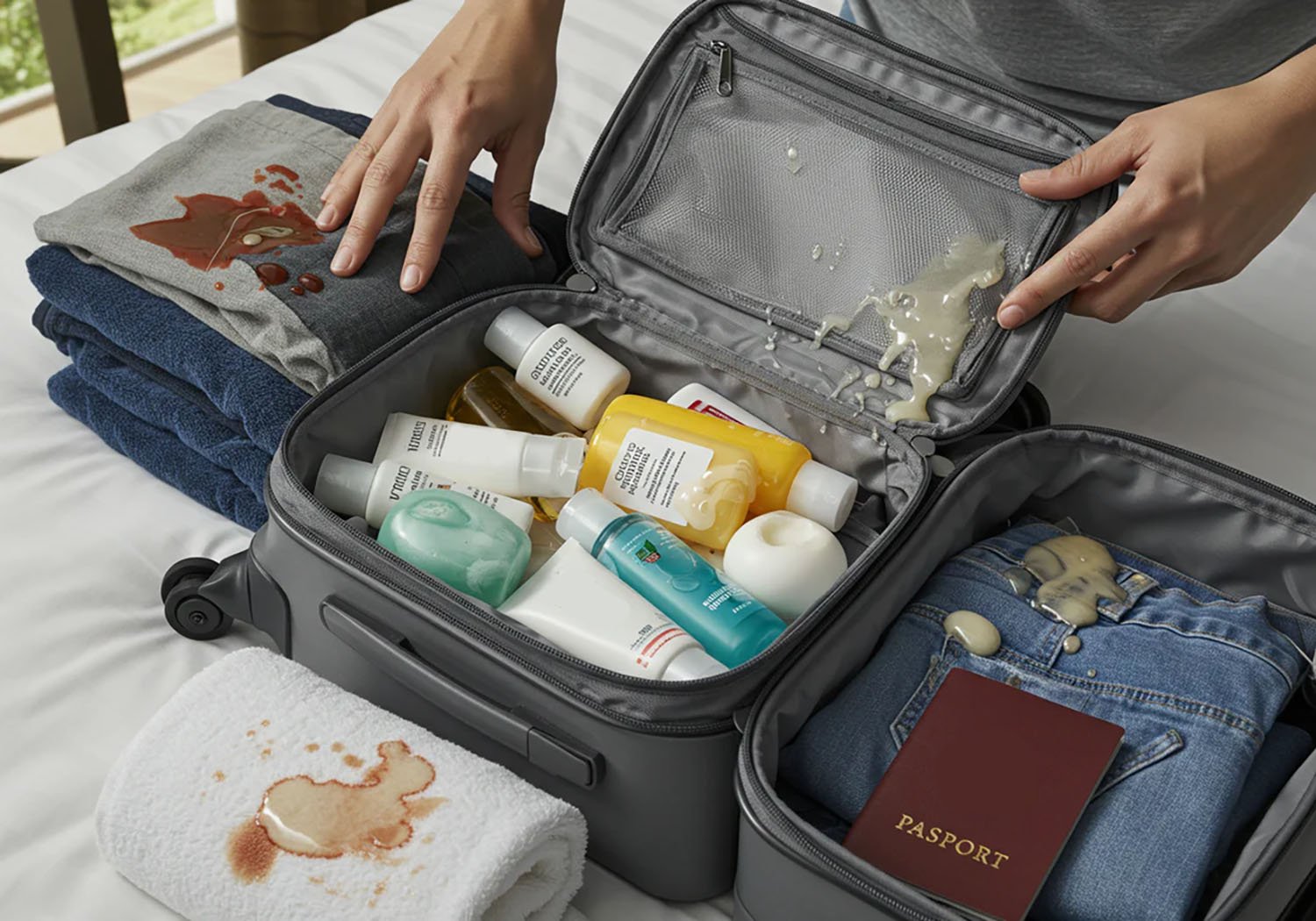 toiletry bag seam and zipper weak points