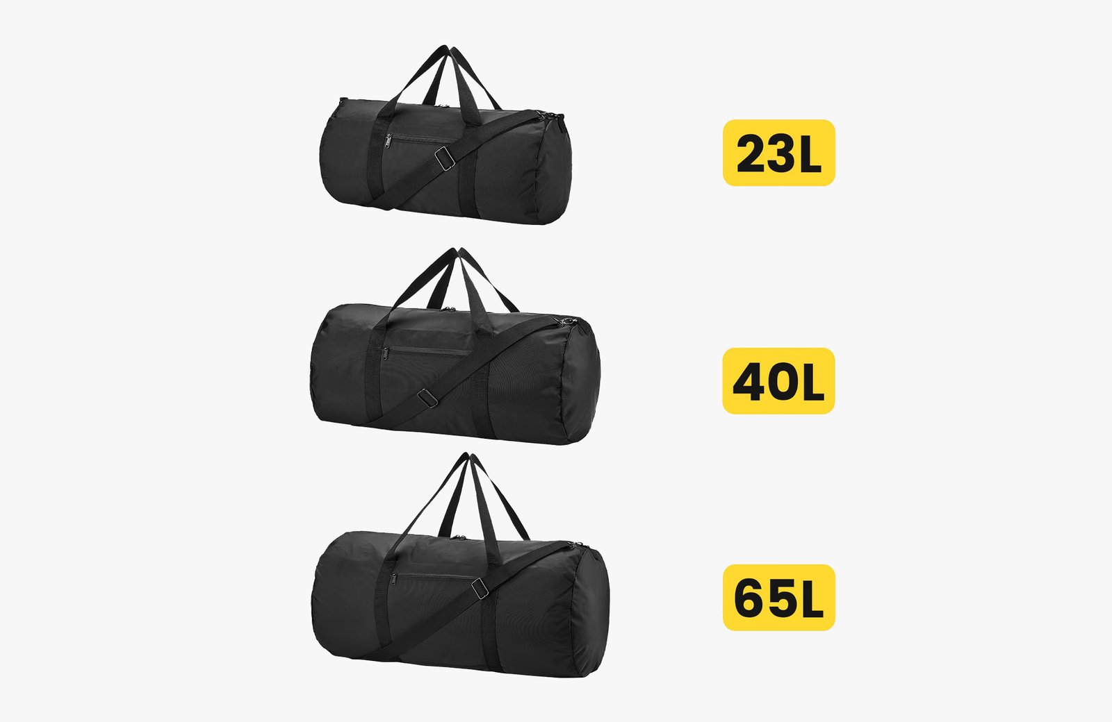 team duffle bag size guide