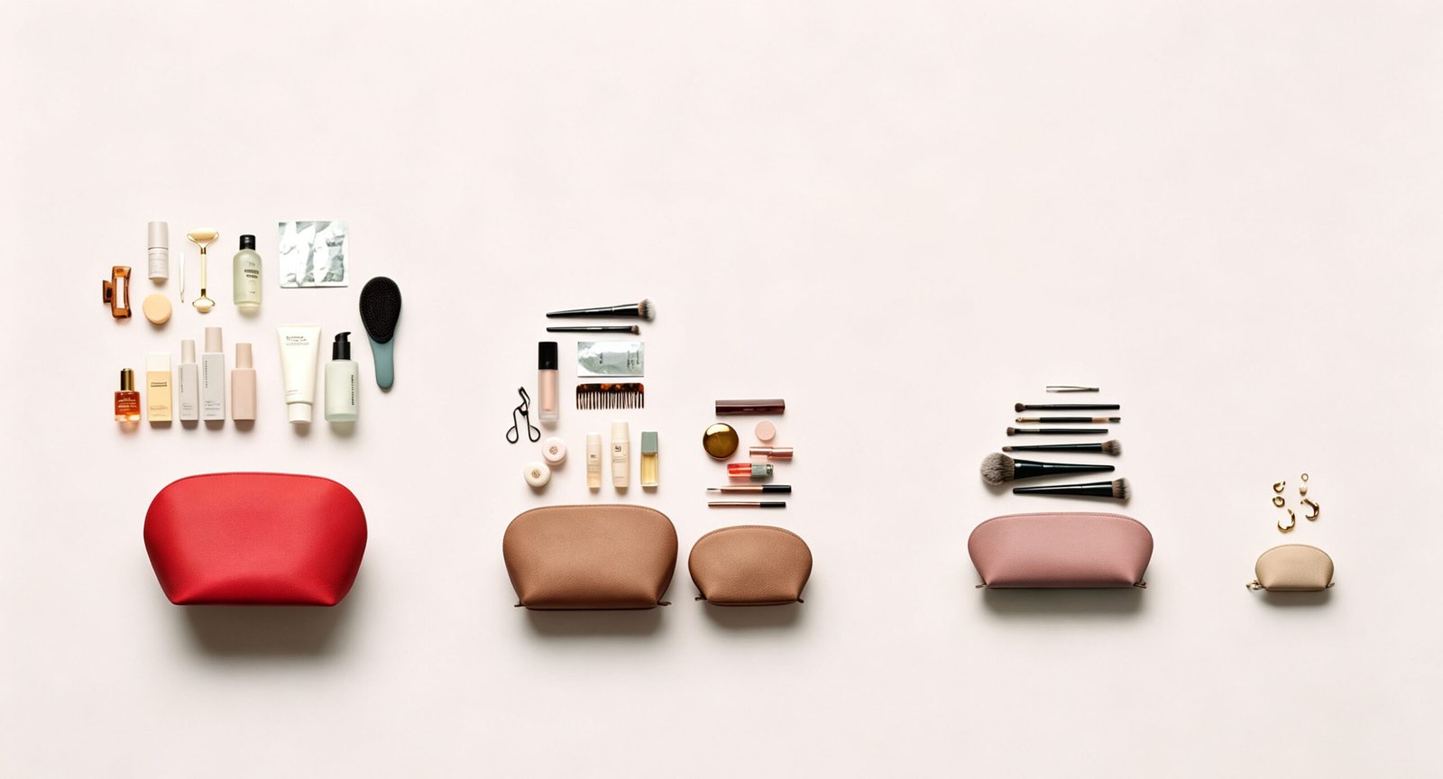 cosmetic pouch set sizes