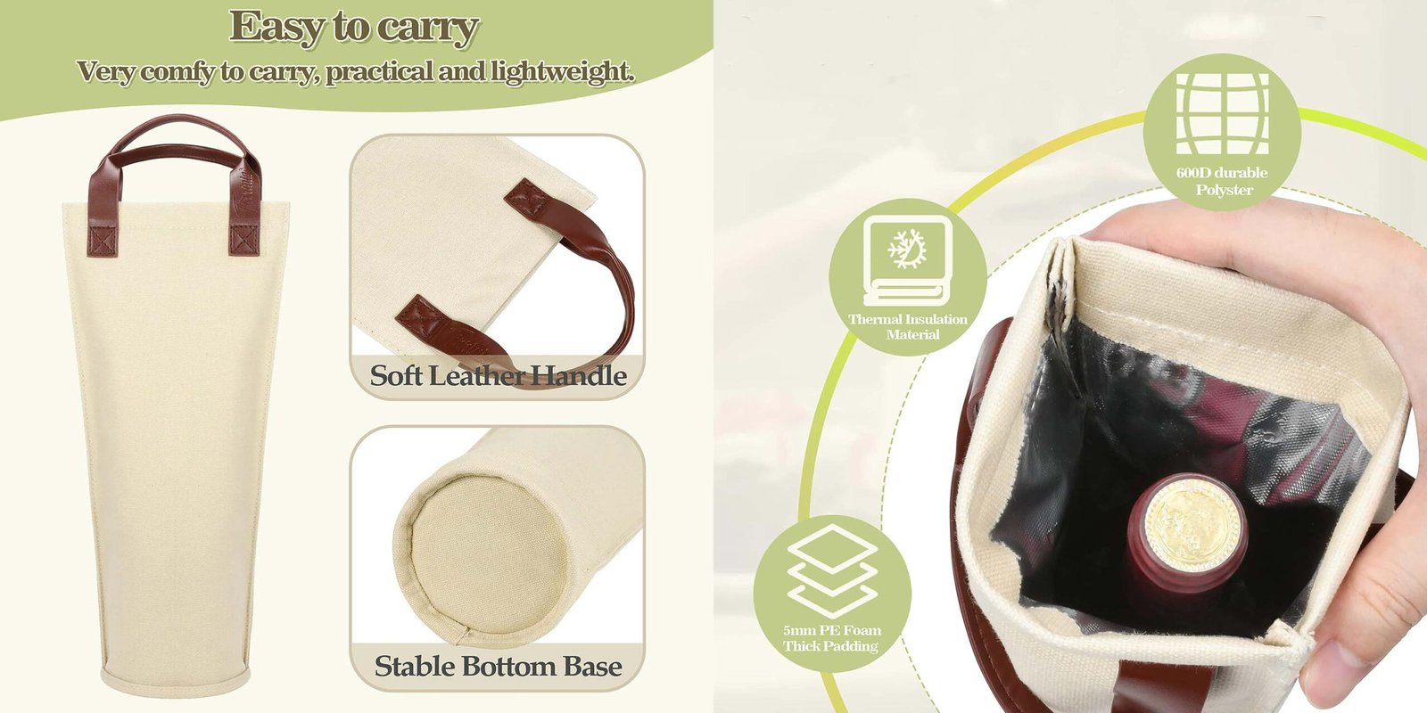 insulated beverage carrier bags