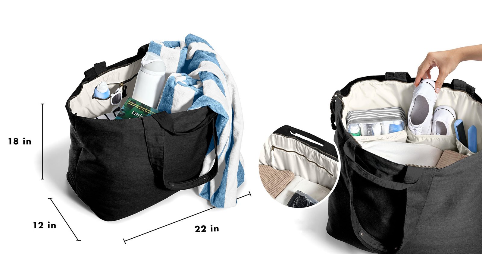 size and handle design when hotels source pool and spa bags in bulk