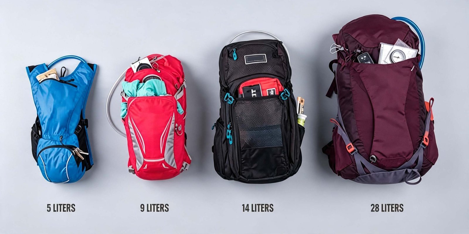 hydration sports backpacks capacity and compartment layout planning