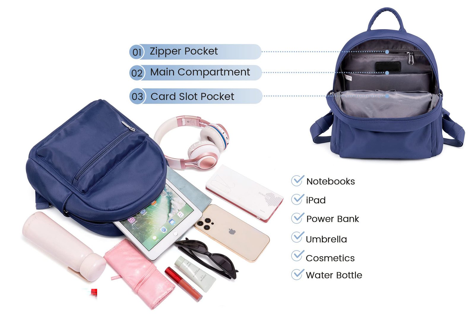 corporate mini backpacks size for events and welcome packs