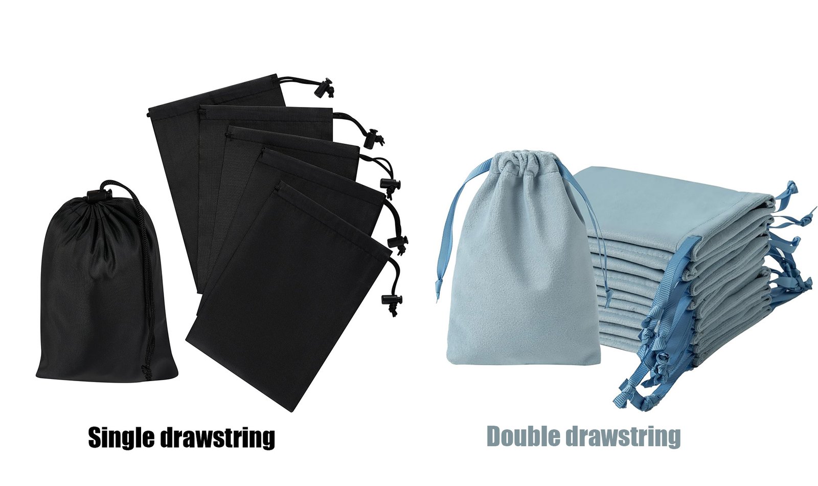 mini drawstring pouch bags size and drawstring closure selection