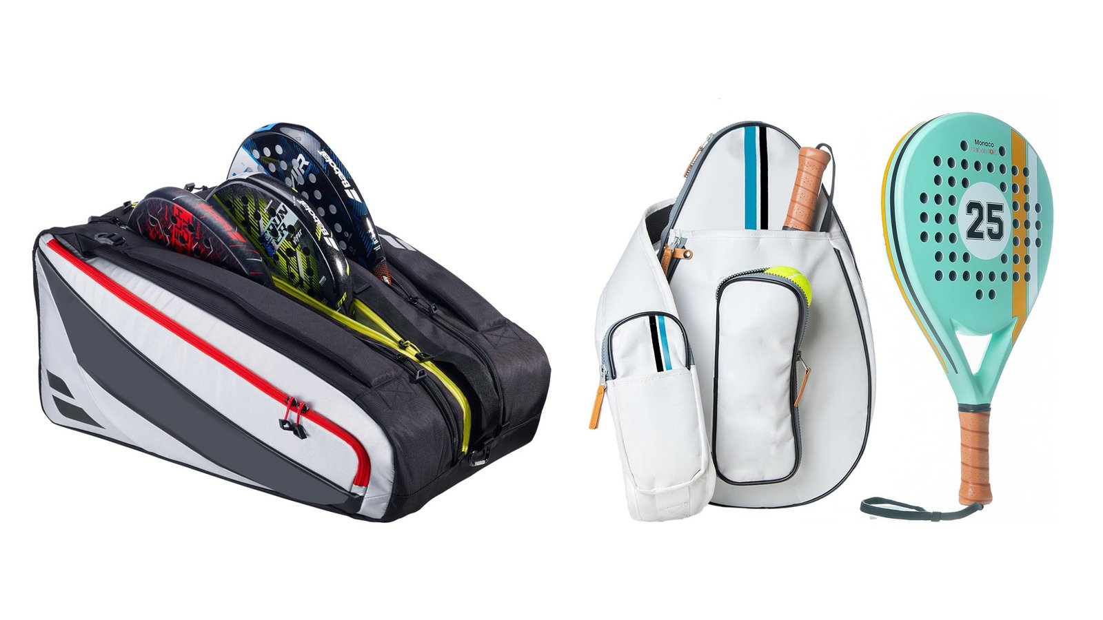 padel & racquet bags with practical racket capacity design