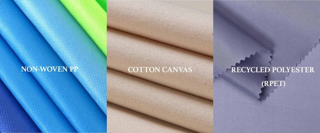 Cotton vs Non-Woven vs Recycled Polyester Bags